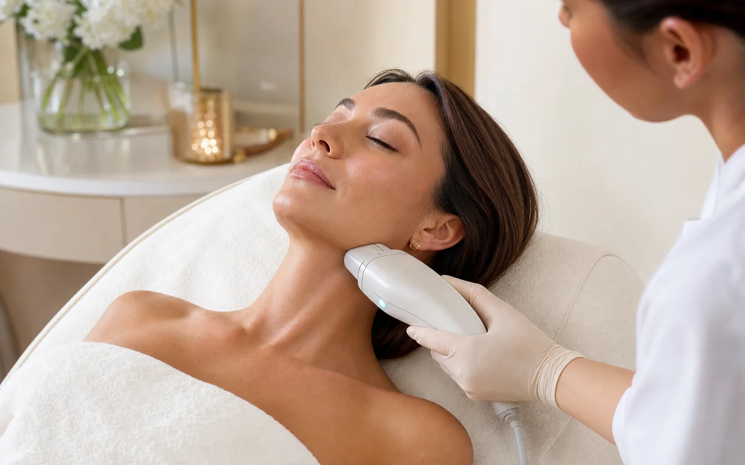 HIFU skin tightening treatment at Unique Aesthetics in Brantford