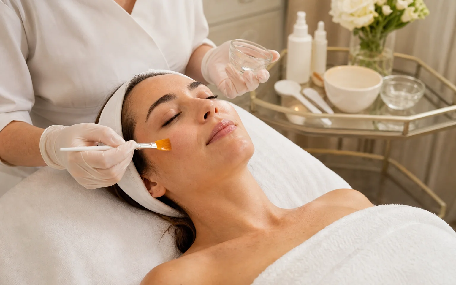 Professional chemical peel treatment at Unique Aesthetics in Brantford